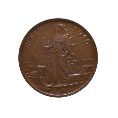 1 centesimo 1916 Prora - Roma - Vittorio Emanuele III - Regno d'Italia - FDC - immagine 2