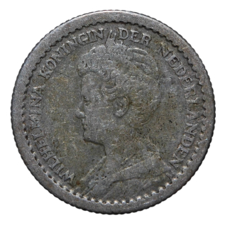 10 centesimi 1917 - Guglielmina - Paesi Bassi - qBB