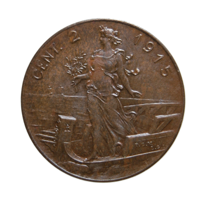 2 centesimi 1915 Prora - Roma - Vittorio Emanuele III - Regno d'Italia - FDC - immagine 2