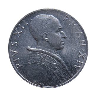 5 lire 1952 - Roma - Pio XII - Città del Vaticano - FDC