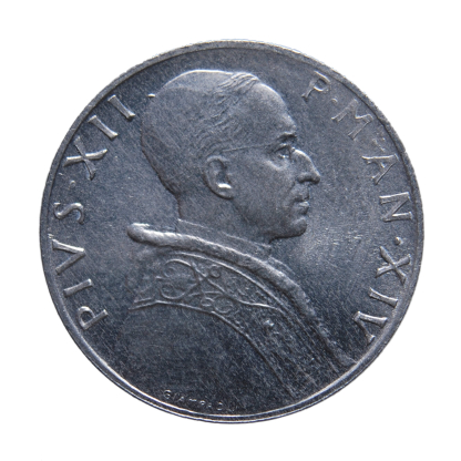 5 lire 1952 - Roma - Pio XII - Città del Vaticano - FDC