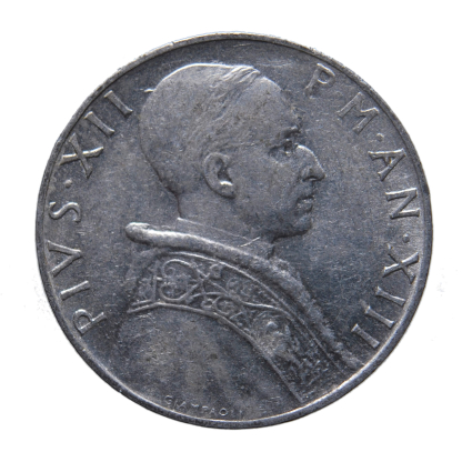 5 lire 1951 - Roma - Pio XII - Città del Vaticano - BB-SPL