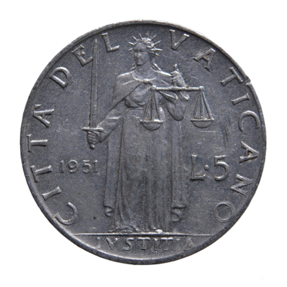 5 lire 1951 - Roma - Pio XII - Città del Vaticano - BB-SPL - immagine 2