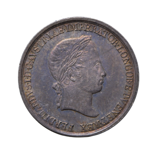 Gettone da mezza lira 1838 - Ferdinando I d'Asburgo Lorena - Milano - FDC
