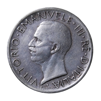 5 lire 1929 ** Aquilotto - Roma - Vittorio Emanuele III - Regno d'Italia - BB