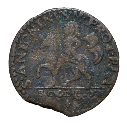 10 Soldi - Piacenza - Francesco Farnese (1694-1727) - Zecche Italiane - MB/MB-BB - immagine 2