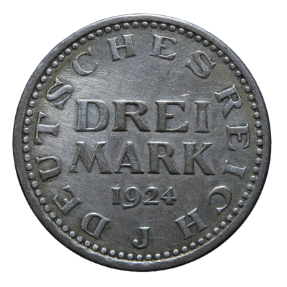 3 marchi 1924 - Amburgo - Germania - BB