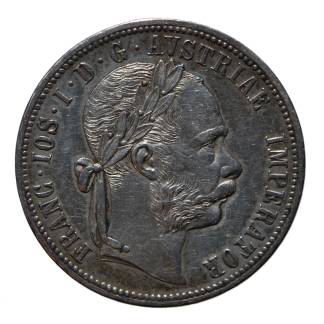 1 fiorino 1878 - Vienna - Francesco Giuseppe I - Austria - SPL