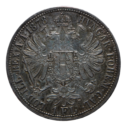 1 fiorino 1878 - Vienna - Francesco Giuseppe I - Austria - SPL - immagine 2