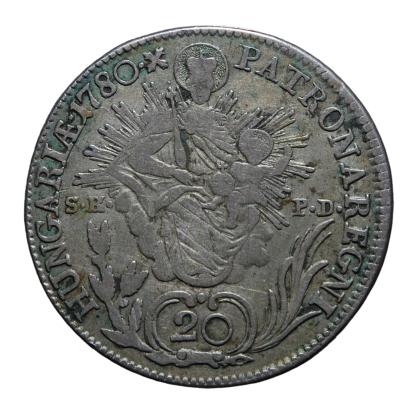 20 krajcar 1780 - Kremnica - Maria Teresa - Ungheria - qBB - immagine 2