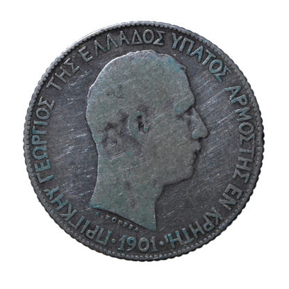 1 dracma 1901 - Parigi - Giorgio I - Creta - MB+