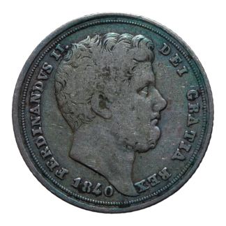 20 Grana 1840 II tipo - Napoli - Ferdinando II di Borbone - Regno Sicilie - qBB