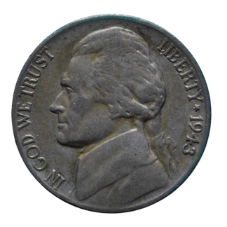 5 centesimi 1943 - Philadelphia - Stati Uniti - BB