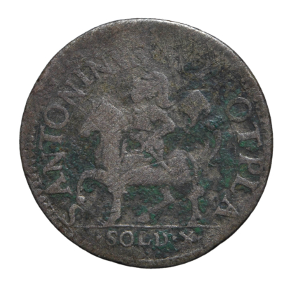 10 Soldi - Piacenza - Odoardo Farnese (1622-1646) - Zecche Italiane - qMB/MB+ - immagine 2
