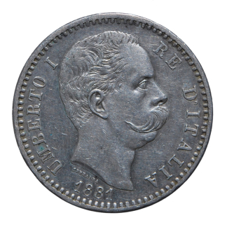 2 Lire 1881 - Roma - Umberto I - Regno d'Italia - qSPL