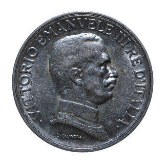 1 Lira 1917 Quadriga briosa - Roma - Vittorio Emanuele III - Regno d'Italia -BB+