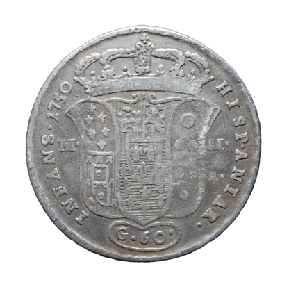 60 Grana 1750 - Napoli - Carlo di Borbone - Zecche Italiane - MB+/MB-BB - immagine 2