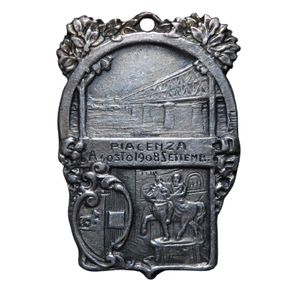 Piacenza - Medaglia 1908 - Concorso Nazionale Ginnastico Straordinario - BB+