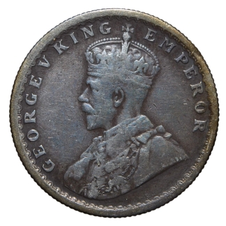 1/2 rupia 1924 - Giorgio V - India britannica - MB-BB