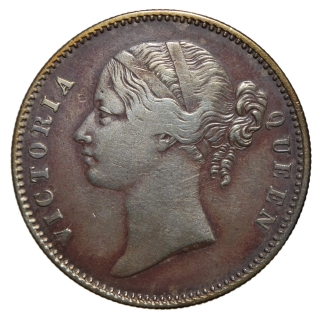 1 rupia 1840 - Vittoria - India britannica - qBB