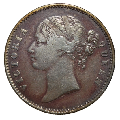 1 rupia 1840 - Vittoria - India britannica - qBB