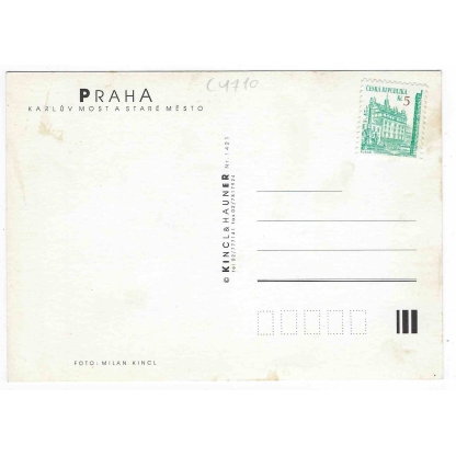 Cartolina - Repubblica Ceca - Praha - Karluv Most a Stare Mesto - 5 Kc - FG - NV - immagine 2